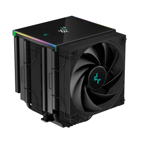 DEEPCOOL DeepCool AK620 Digital 6xHeat Pipe, Real-Time CPU Screen, 260W 2x120mm 1850rpm 69CFM Black Intel/AMD Slika 6