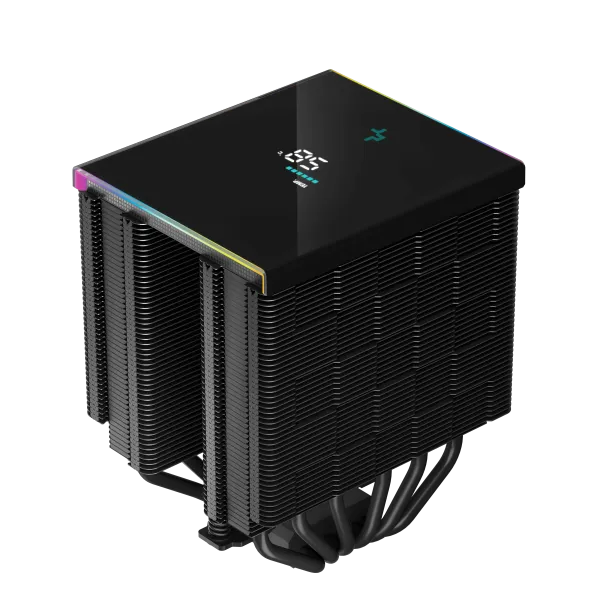 DEEPCOOL DeepCool AK620 Digital 6xHeat Pipe, Real-Time CPU Screen, 260W 2x120mm 1850rpm 69CFM Black Intel/AMD Slika 7