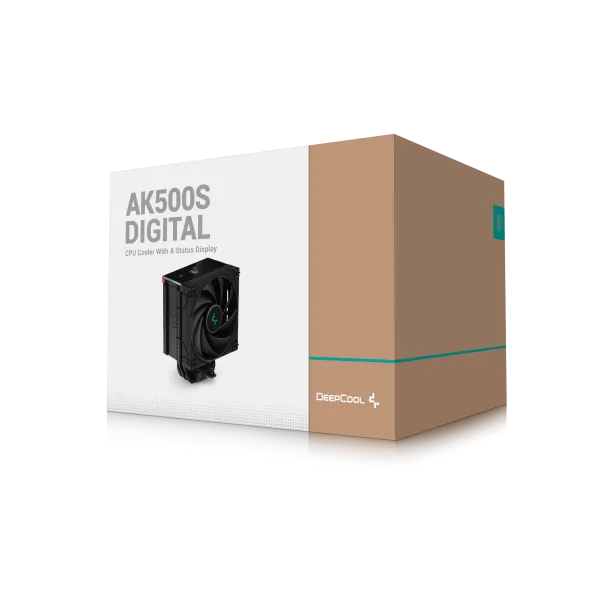 DEEPCOOL DeepCool AK500S Digital 5xHeat Pipe, Real-Time CPU Screen, 240W 120mm 1850rpm 69CF, Black Intel/AMD Slika 10