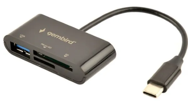 GEMBIRD UHB-CR3-02 Gembird USB Type-C SDXC citac kartica za mobilne telefone i tablete Slika 4