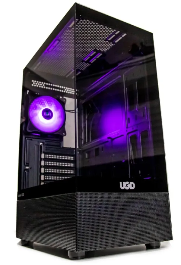 UGD Kuciste Fusion 3333 ATX, staklena prednja i bocna strana, ugradjen 1x ARGB kuler, Crno Slika 7