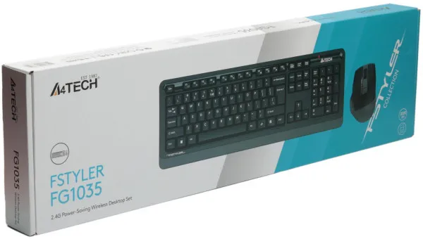 A4 TECH A4-FG1035 A4Tech Fstyler Bezicna tastatura YU-LAYOUT + bezicni mis USB, Grey - Image 5