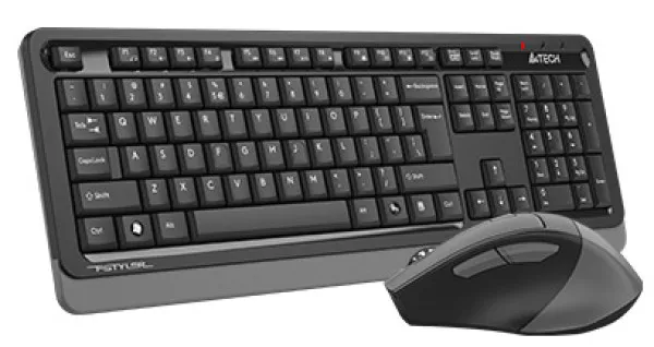 A4 TECH A4-FG1035 A4Tech Fstyler Bezicna tastatura YU-LAYOUT + bezicni mis USB, Grey - Image 3