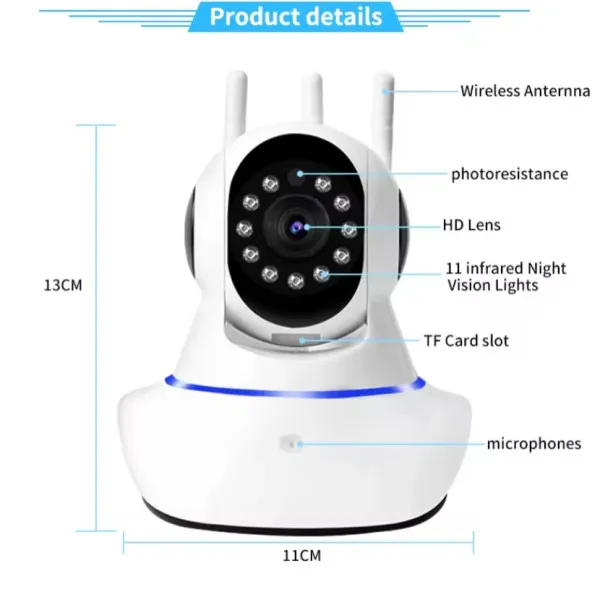 CAM-IP3MP-Q11  GMB kamera 3 mpix microSD iCSee xmeye pro app Two-way voice PTZ (alt. ICAM-WRHD-02 ) Slika 5