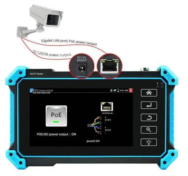 Noyafa NOYAFA NF-IPC715 testni monitor CCTV, 5.4inc  (8MP CVI/ TVI/ AHD) Slika 5