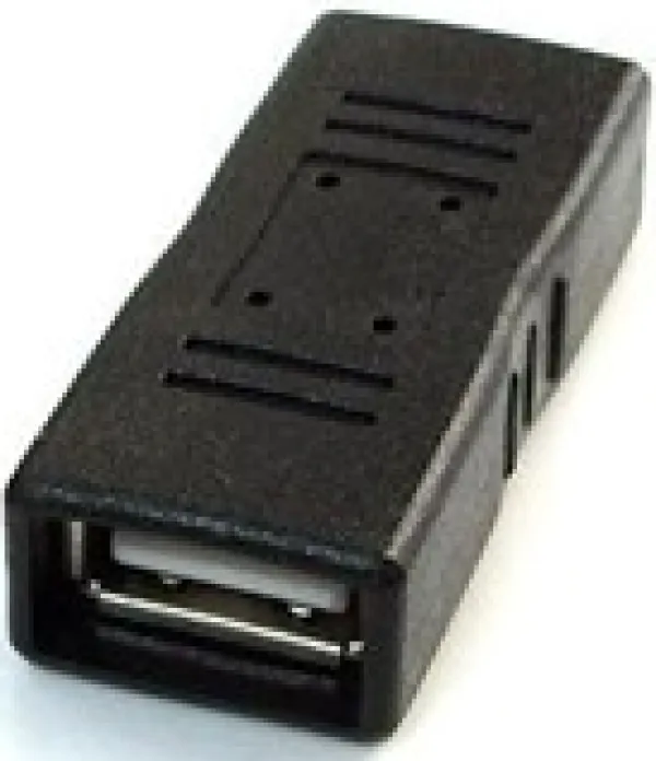 GEMBIRD A-USB2-AMFF Gembird zensko-zenski adapter USB 2.0 coupler, black Slika 1