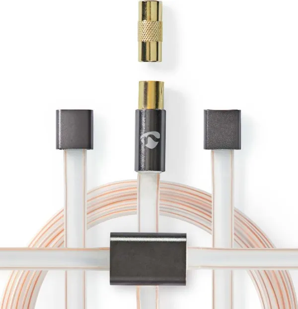 NEDIS ANFMBW105AT20 FM Antena IEC koaksijalni muški, Gold Plated, 50Ohm, Unshielded, 2m, PVC Slika 8