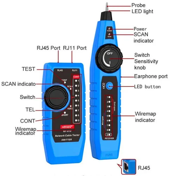 Noyafa LAN TESTER NF-810 I TRAGAC Slika 1