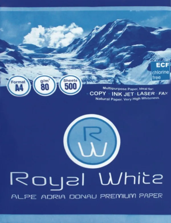 Papir Fotokopir Royal White A4/80g m2/ 500Lista za laser,inkjet i fotokopir masine Ris papira Slika 6