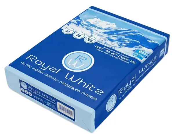 Papir Fotokopir Royal White A4/80g m2/ 500Lista za laser,inkjet i fotokopir masine Ris papira Slika 2