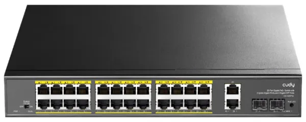 CUDY Cudy GS1026PS2 24-Port Gigabit PoE+ Switch with 2 Uplink Gigabit Ports and 2 Gigabit SFP Slots 300W Slika 10