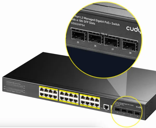 CUDY Cudy GS5024S4 24-Port Layer 3 Managed Gigabit Switch with 4 10G SFP Slots Slika 4