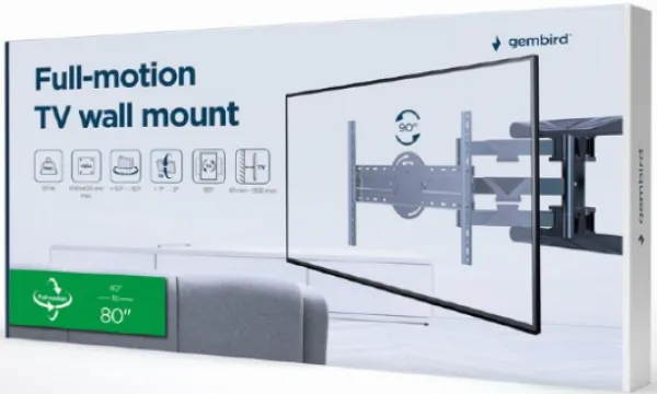 GEMBIRD WM-80STR-01 Gembird TV nosac rotate/tilt VESA max. 60x40cm 40-80 max.50kg Slika 8