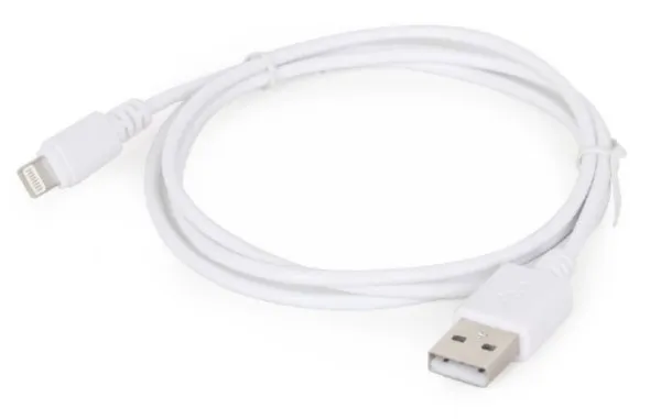 GEMBIRD CC-USB2-AMLM-W-1M Gembird USB 2.0 A-plug to 8-pin usb Apple iphone cable 1M White- Slika 3