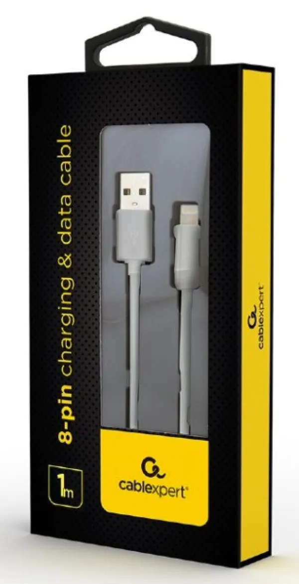 GEMBIRD CC-USB2-AMLM-W-1M Gembird USB 2.0 A-plug to 8-pin usb Apple iphone cable 1M White