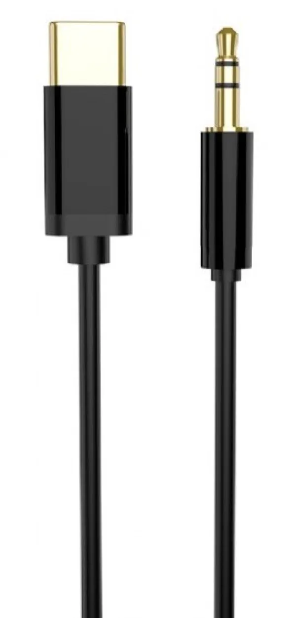 GEMBIRD CCA-CM3.5M-1.5M Gembird USB-C to stereo 3.5 mm AUX kabl, 1.5m, black Slika 1
