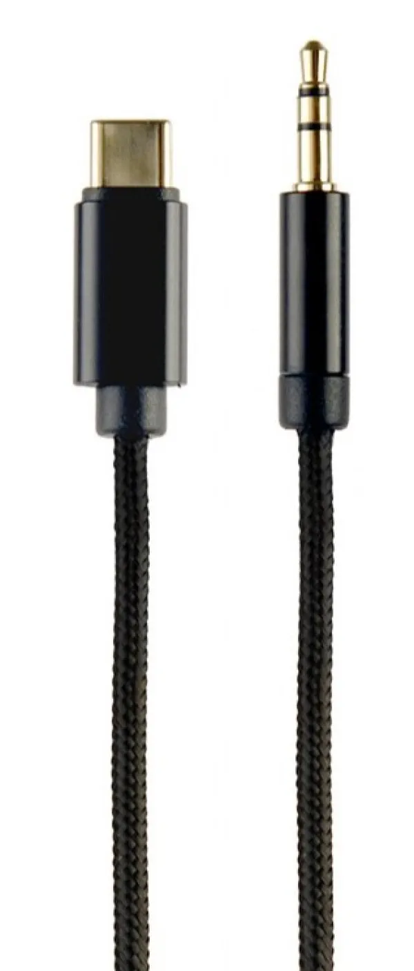 GEMBIRD CCA-CM3.5M-1.5M Gembird USB-C to stereo 3.5 mm AUX kabl, 1.5m, black Slika 6