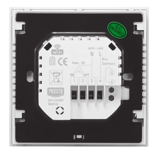 SMART sobni termostat, PROSTO,Tuya DST-210/WF Slika 2