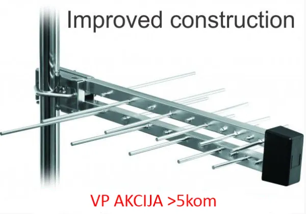 GEMBIRD GMB-20E **Gembird Antena Loga UHF sa RF-Konektorom, 20elemenata, duz.39cm, dobit 6dB aluminium(509) Slika 1