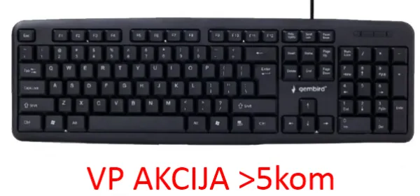 GEMBIRD KB-U-103 ** Gembird Standardna tastatura US layout black USB A (303) Slika 1