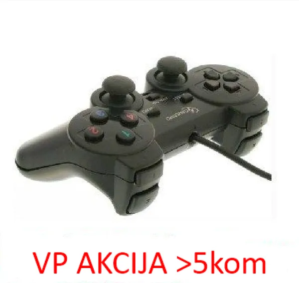 GEMBIRD JPD-THRILLERSHOCK-BOX ** Gembird USB 2.0 analog vibration gamepad black(alt. JPD-UDV-01 (343) Slika 1