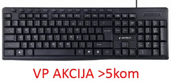 GEMBIRD KB-UM-107 ** Gembird Multimedijalna tastatura US layout black USB (436) A Slika 2