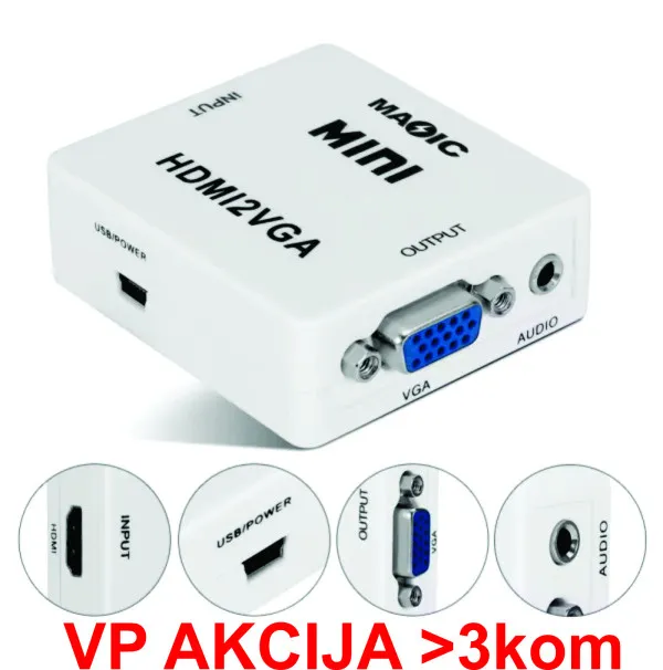 GEMBIRD A-HDMI-VGA-Mini ** Gembird input HDMI to VGA (901) (289) Slika 4