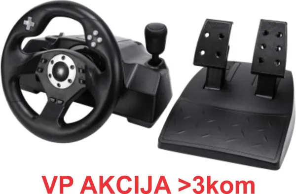 GEMBIRD STR-M-40 ** Gembird RACEMASTER PC racing wheel 270degr. PC/PS3, Direct-X-X-input (4499) Slika 1