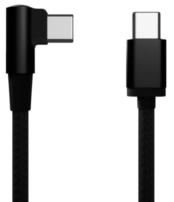 GEMBIRD CC-USB2-CMCML-0.2M Gembird Kabl USB-C na USB-C pod uglom 0,2m Black Slika 4