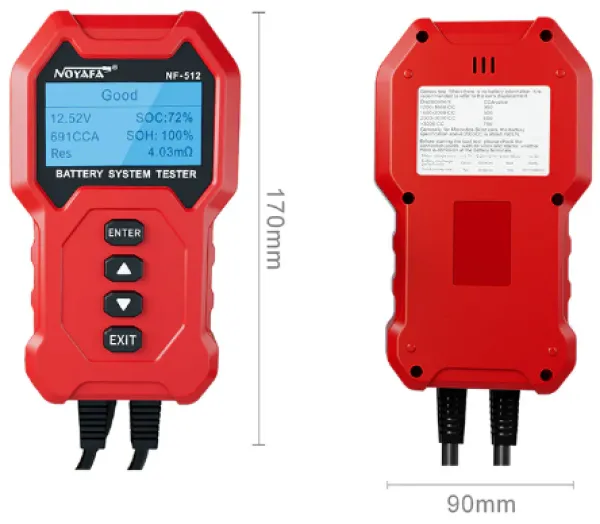 NOYAFA NF-512 Tester sistema baterija Slika 1