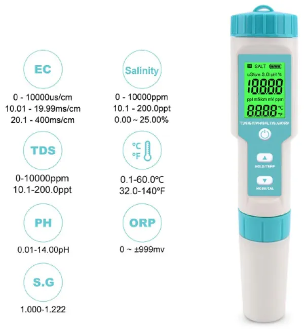 NOYAFA NF-C600 Tester kvaliteta vode Slika 5