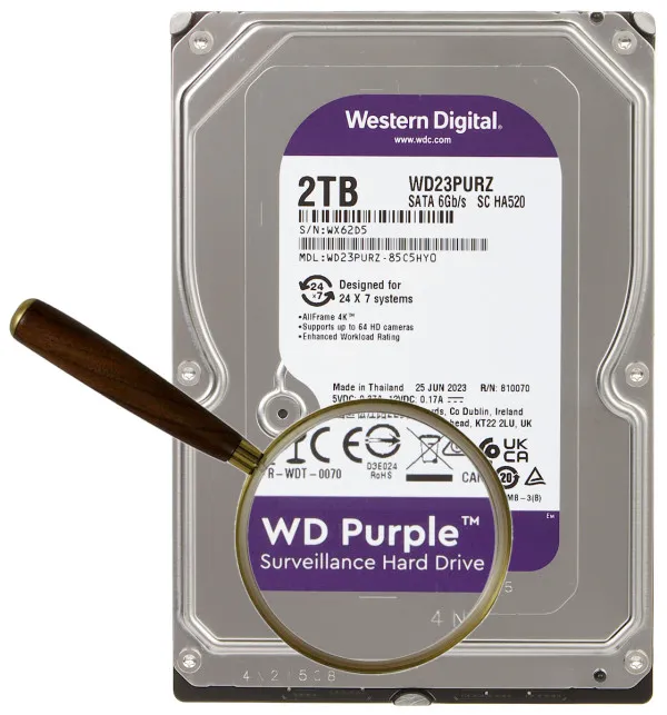 HDD 3.5 ** 2TB WD23PURZ WD Purple 24/7 5400RPM 64MB SATA3 Slika 2