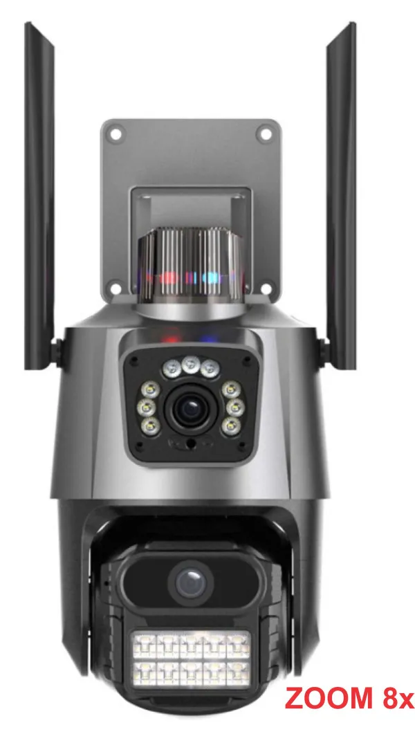 CAM-IP6MP-EP11-8X ZOOM GMB kamera 6 mpix microSD iCSee xmeye pro app Two-way voice PTZ ip66,2x3.6mm Slika 1