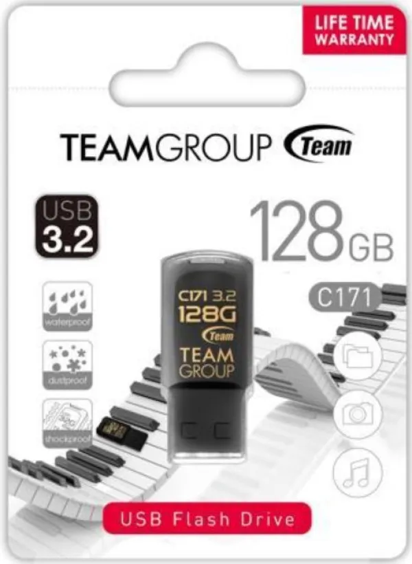 TEAM GROUP TeamGroup 128GB C171 USB 3.2 BLACK TC1713128GB01 NEW Slika 3
