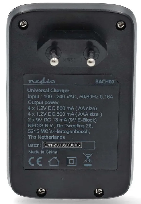 NEDIS BACH07 Nedis Punjac baterija AA/AAA/9V LED indikator - Image 8