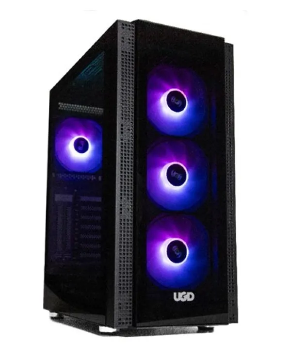 UGD Kuciste Nexus 3517 * ATX, Providna stranica, ugradjeno 4xRGB kulera, Crno Slika 2