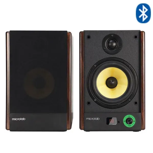 Microlab SOLO5 Aktivni drveni zvucnici 2.0 90W RMS (30W+15W)*2 5,25+1, Bluetooth, Optical, 2RCA Slika 2