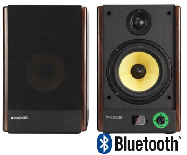 Microlab SOLO5 Aktivni drveni zvucnici 2.0 90W RMS (30W+15W)*2 5,25+1, Bluetooth, Optical, 2RCA Slika 5