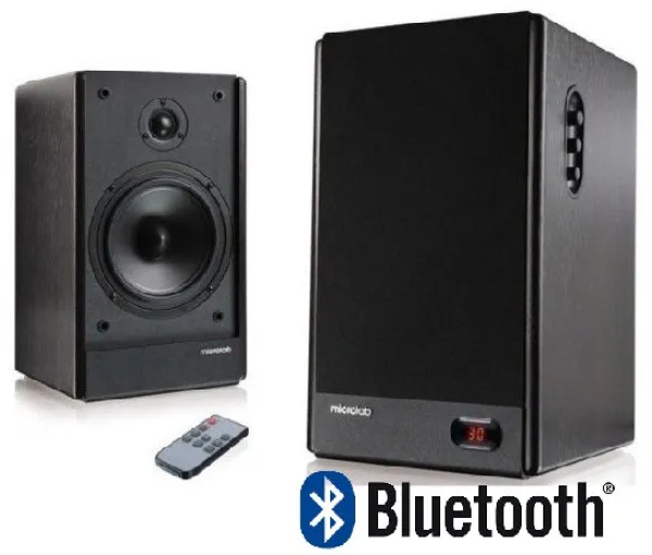 Microlab SOLO6C Aktivni drveni zvucnici 2.0 100W RMS(2x50W) 6.5+1, daljinski, 3.5mm, Bluetooth Slika 5