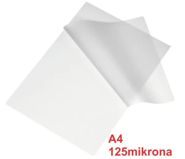 Folija za plastifikaciju A4 100listova 125mikrona (papir za laminaciju) Slika 2