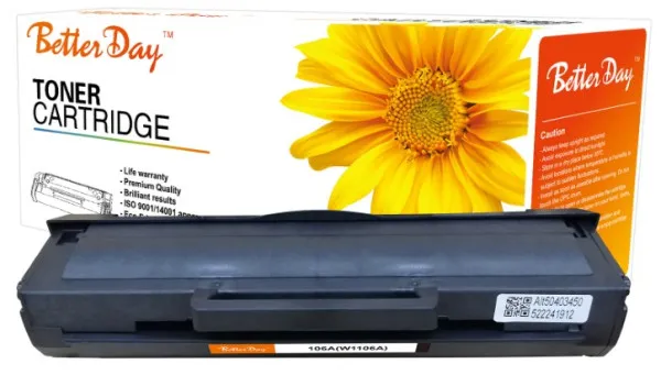 Toner BetterDay W1106A, 106A 107/135 zam. kaseta za HP 1k (sa cipom) Slika 4