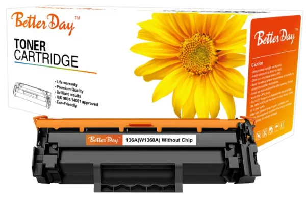 Toner BetterDay 136A, W1360A M211/M236 zam. kaseta za HP 1.15k (bez cipa) - Image 1