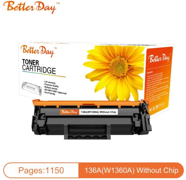 Toner BetterDay 136A, W1360A M211/M236 zam. kaseta za HP 1.15k (bez cipa) - Image 3