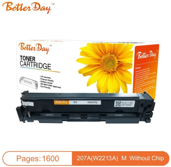 Toner BetterDay 207A(W2213A) M255/M283 zam. kaseta za HP Magent 1.6k (bez cipa) Slika 3