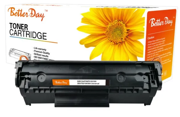 Toner BetterDay Q2612A/FX10 zam. kaseta za HP 2k Slika 2