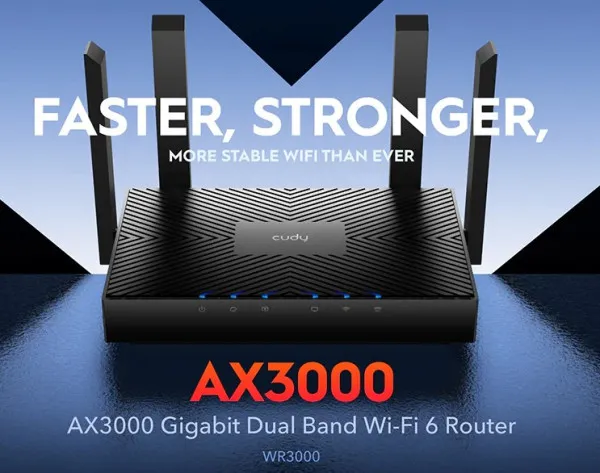 CUDY Cudy WR1500 AX1500 Dual Band 2.4+5Ghz Wi-Fi Ruter 1W/4LAN Gbit,4x5dBi AP/REP/MU-MIMO- Slika 8