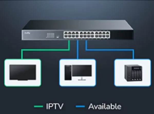 CUDY Cudy GS1024L, 24-Port 10/100/1000M Gigabit 16x Gbit RJ45 Rackmount Switch Slika 2