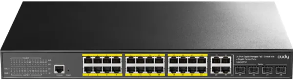 CUDY Cudy GS2028PS4-400W, 10/100/1000M 24-Port POE + 4Port Uplink Gigabit Managed Switch Slika 7