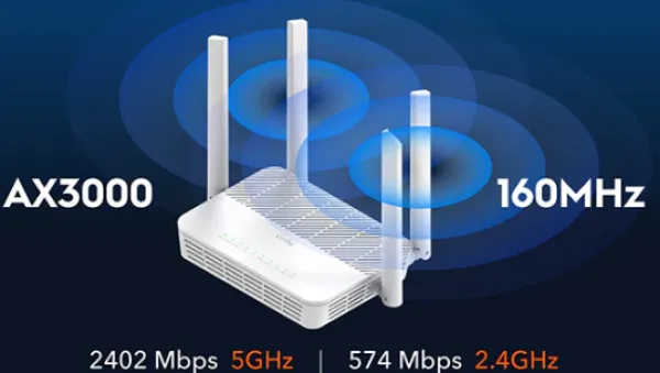 CUDY Cudy WR3000S, AX3000 10/100/100M Gigabit Mesh Wi-Fi 6 Router 2,4/5Ghz White Slika 3