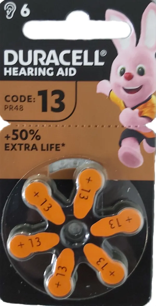 DURACELL Duracell Hearing Aid ZA13 1,45V Baterija za slusni aparat PAK6 NEW - Image 1